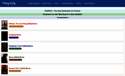 Filmy-fly.pro website. FilmyFly: All New BollyWood, South, HollyWood