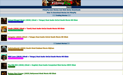 Filmyfly.trade website. FilmyFly - Download Latest Movies & Web Series