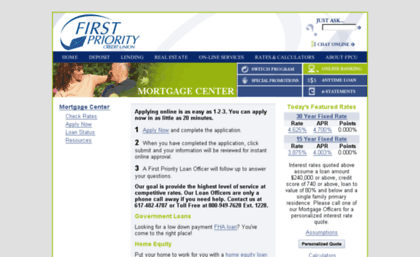firstprioritycu.mortgagewebcenter.com