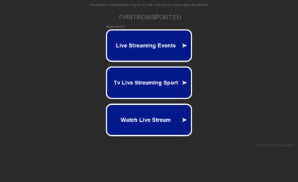 Firstrowsport.eu website. FirstRowSports Live Football Stream | First