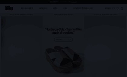Fitflop.com website. The Official 