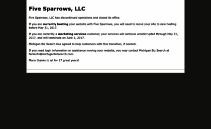 fivesparrows.com