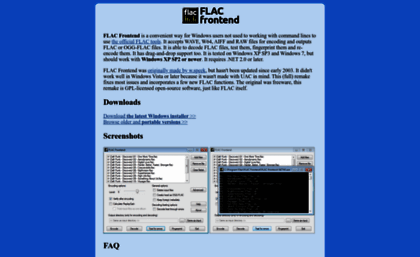 flacfrontend.sourceforge.net