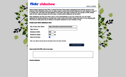 flickrslideshow.com