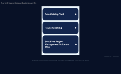 foreclosurecleanupbusiness.info