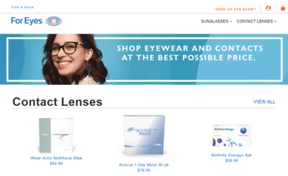 foreyescontacts.com