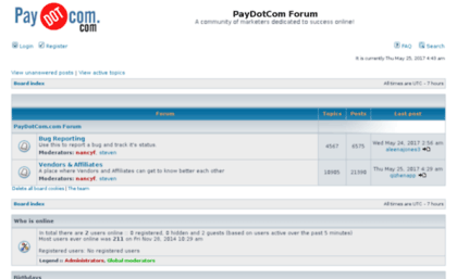 forum.paydotcom.com