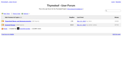 forum.thymeleaf.org