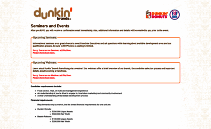 franchisingevents.dunkinbrands.com