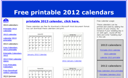 free-2012-calendar.com