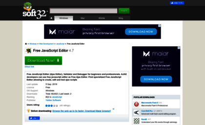 free-javascript-editor.soft32.com