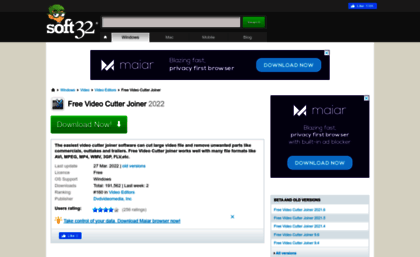 free-video-cutter-joiner-mac.soft32.com