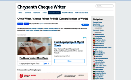 free check writer