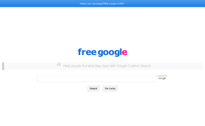 freegoogle.com