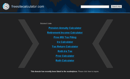 freesitecalculator.com
