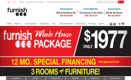 Furnish123quadcities Com Website Davenport Ia Furniture Store