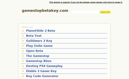 gamestopbetakey.com