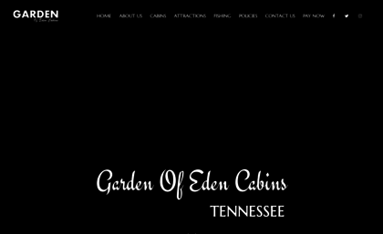 Gardenofedencabins Com Website Garden Of Eden Cabins Home