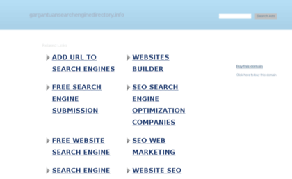 gargantuansearchenginedirectory.info