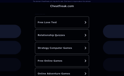 genesis.cheatfreak.com