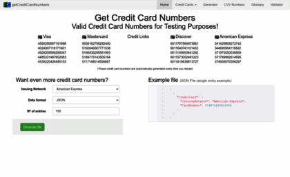 getcreditcardnumbers.com