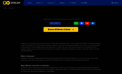 Gostream to Website GoStream Watch Movies And Tv Series Online Free Gostream to Website GoStream Watch Movies And Tv Series Online Free