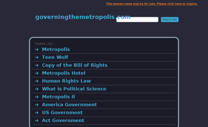 governingthemetropolis.com