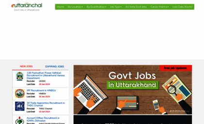 govt-jobs.euttaranchal.com