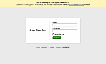 greenshootdev.harvestapp.com