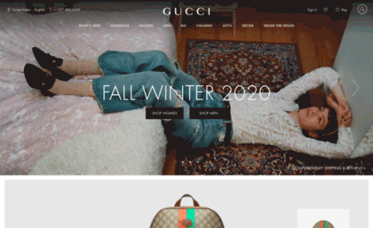 Alaska stå på række mangel Gucci.com website. GUCCI® US Official Site | Redefining Luxury Fashion.