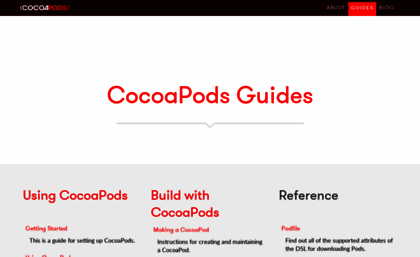 guides.cocoapods.org