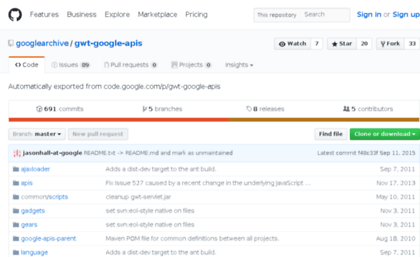 gwt-google-apis.googlecode.com