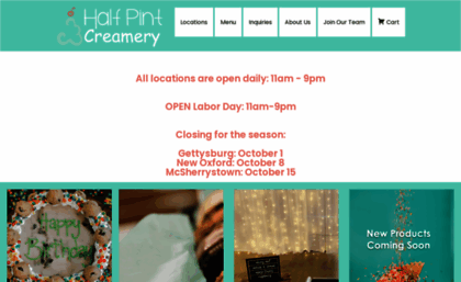 halfpintcreamery.com