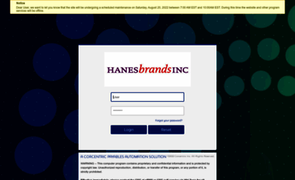 hanes.corcentric.com