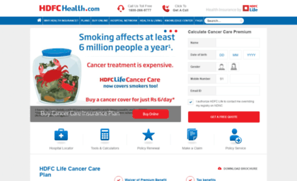Hdfc Life Cancer Care Premium Chart