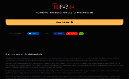 Hdhub4u.lc website. HDHub4u.