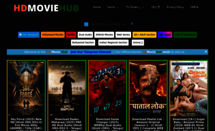Hdmoviehub.mobi website. HdMovieHub - Hd Movie Hub, 300mb Movies, 480p ...