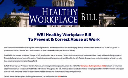 healthyworkplacebill.org