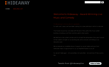 hideawaylive.co.uk