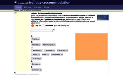 holiday-accommodation.goaus.net