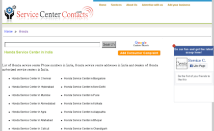 honda.servicecentercontacts.com