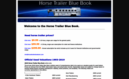 horsetrailerbluebook.com