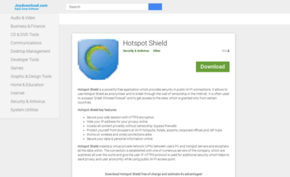 hotspot-shield.joydownload.com