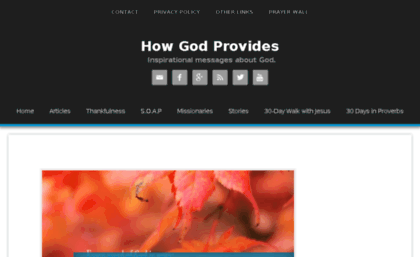 howgodprovides.com