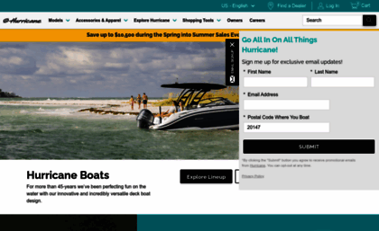 hurricaneboats.com