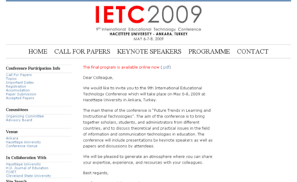 ietc2009.hacettepe.edu.tr