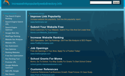 increaselinkpopularitywebdirectory.info