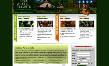 indiawildliferesorts.com