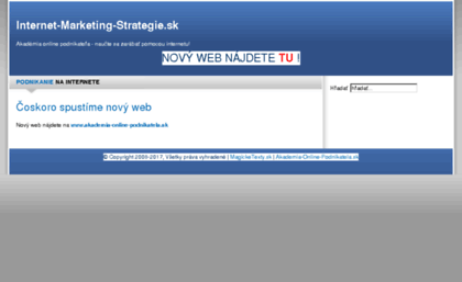 internetmarketing-strategie.sk