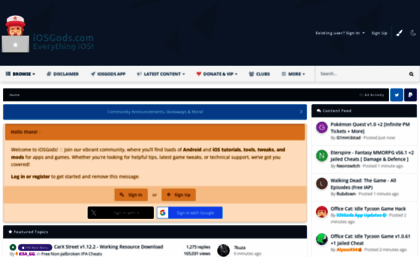 Iosgods.com website. IOSGods! - iOS & Android Support, Tutorials ...
